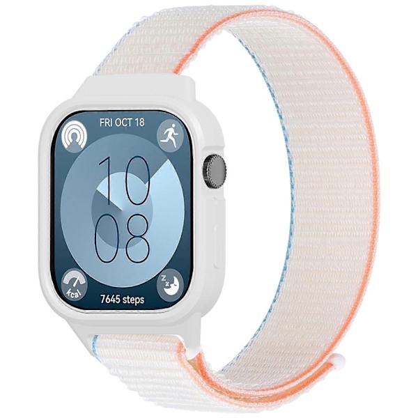 F-typ integrerat klockarmband för Huawei Watch Fit 3, vävt nylonarmband med TPU-skal - Perfekt Style F