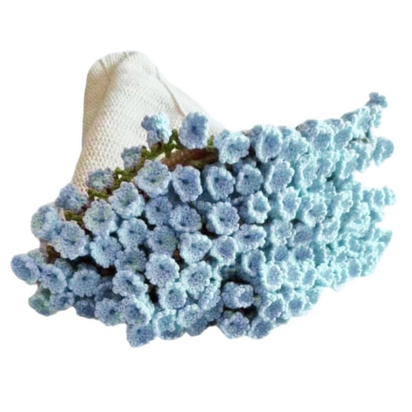 Bouquet Filt Virkningskit Virkningsstartkit Dekoration Multifunktionell Mode DIY Hantverk Stickkit för Entusiaster Perfekt som Gåva Blue