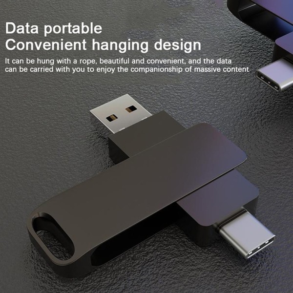 Flash-minne Dual Purpose Metal Type-c USB -minne för mobil - Perfet C3