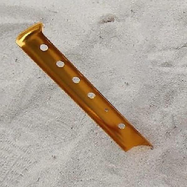 6 stk. teltplugger for snø og sand, teltplugger i aluminiumslegering, U-formede plugger, lette teltspiker for camping - Perfekt