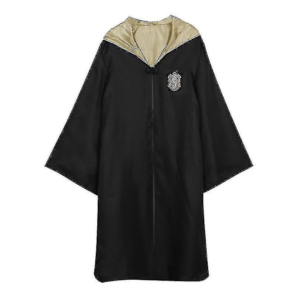 7 st/set för Magic Wizard Maskerad Cape Mantel Hogwarts Skoluniform-Perfekt 1Pcs Yellow Kids 145