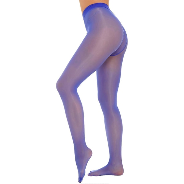 Dam Genomskinliga Mjuka Stretchiga Tights med Dragkedja i Grenen Byxor Strumpbyxor-Perfekt red XL
