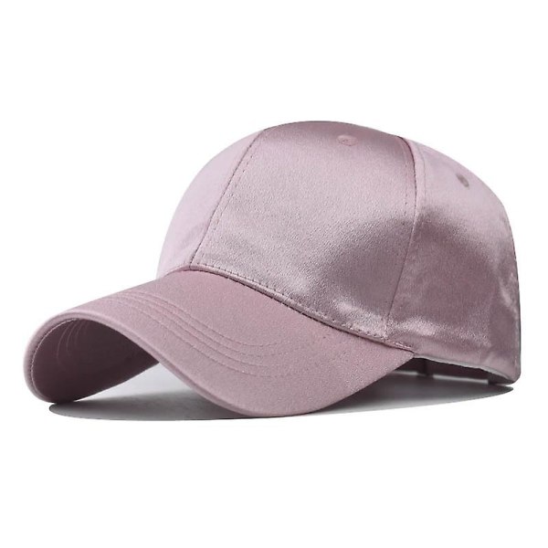Baseballhatt Satin Peaked Cap - Perfet pink adjustable