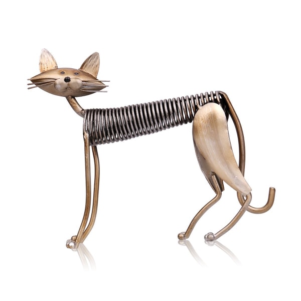 Kattmetallskulptur, jernkunst Kattehåndverk - Perfet