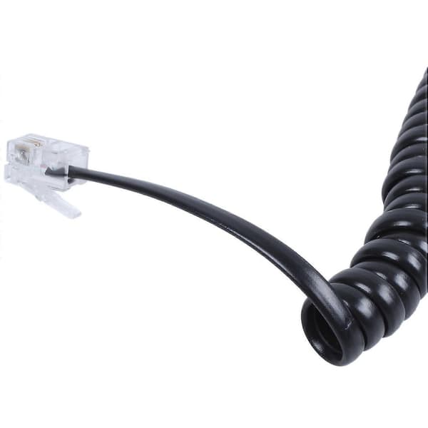Erstatning RJ9 4P4C Plugg Ced Elastisk Telefonrør Kabel - Perfekt
