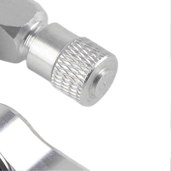 2 stk. 11,3 mm Aluminium Motorcykel Dækventil Stammer Hætter 90° Sølv-Perfet