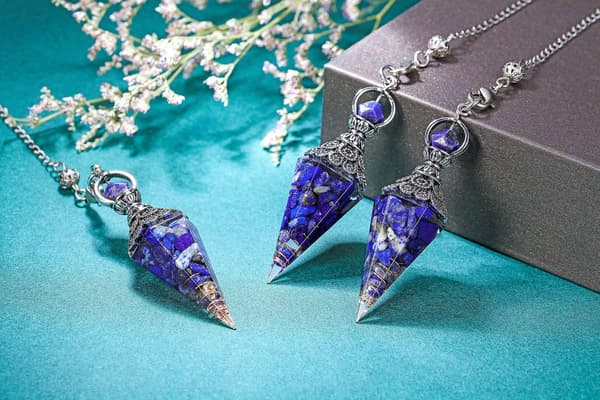 Chakra Kristall Pendel Kristallspetsar Ädelsten Hexagonal Reiki Healing - Perfekt