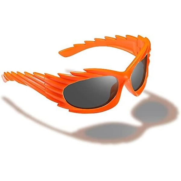 Wrap Around Solbriller Kvinder Mænd Swift Oval Trendy Futuristisk Sportsbeskyttelse Y2k Solbriller K1422 - Perfet