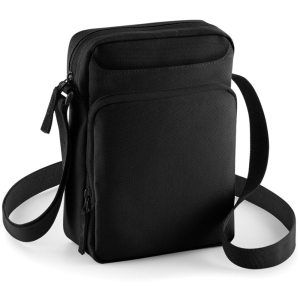 Bagbase Across Shoulder Strap Cross Body Bag Black - Perfet Black One Size