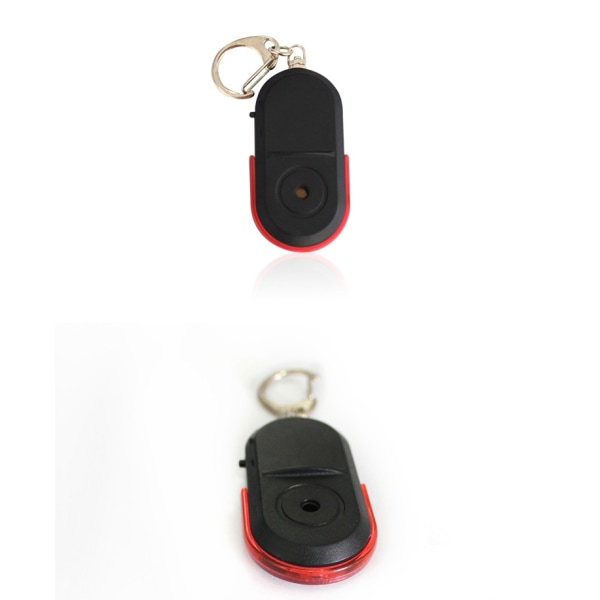 Röstaktiverad LED-nyckelsökare med 2 nycklar mot förlorad enhet - Perfet red+blue