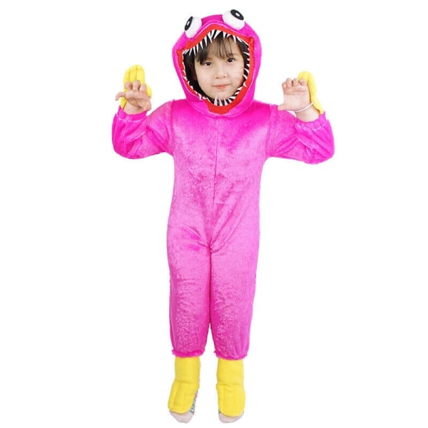 Halloween Cosplay Hubby Wubby Poppy Playtime Kostym Pyjamas - Perfet Pink M