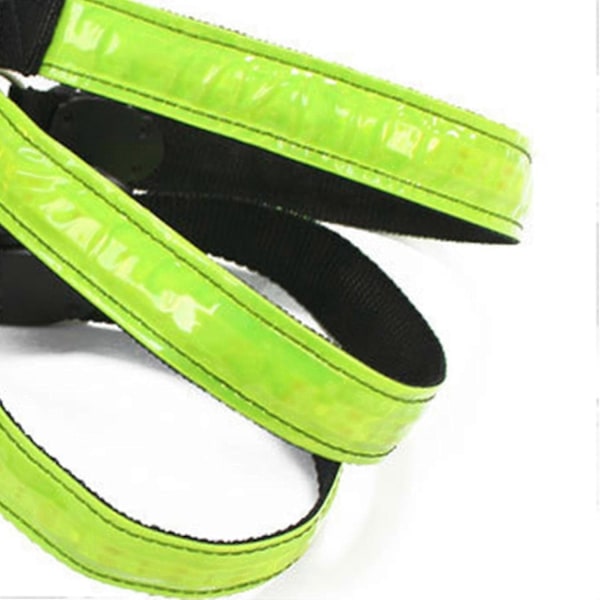 LED Hestebrystplate Krage Sele Høy Synlighet Sele Lys Webbing - Perfekt Green