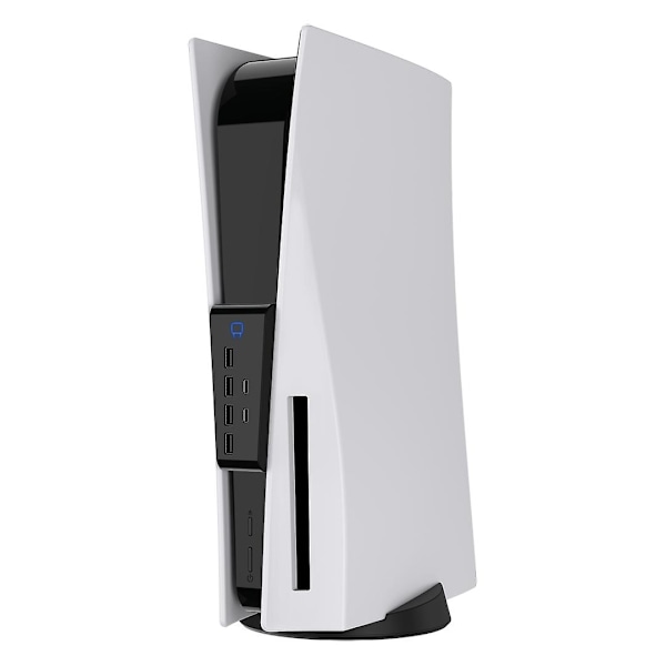 6-Porttinen USB-keskitin - Sisältää 4 x USB 2.0 ja 2 x USB Type C (PS5) - Täydellinen