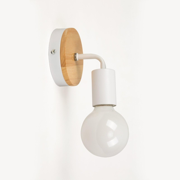 2 Pack Modern E27 Wood Moderni takorautainen seinävalaisin - täydellinen