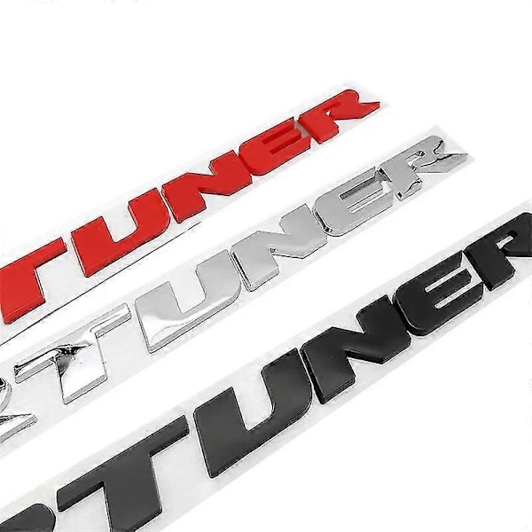 3D Bokstavs Emblem Bagageutrymme Styling Logotyp Dekal Baklucka för Fortuner - Perfekt 1PC Silver