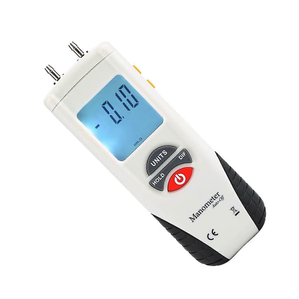 HT?1890 Håndholdt Digital Manometer Differentialmåler Lufttryksmåler 11 Valgbare Enheder - Perfekt
