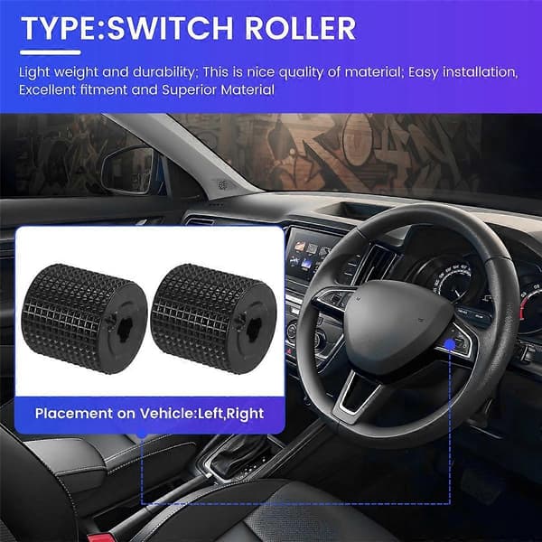 Multifunksjonell rattbryterknapp Roller Kompatibel med 3 A7 Superb 3V MK3 Rapid Fabia III-Perfet