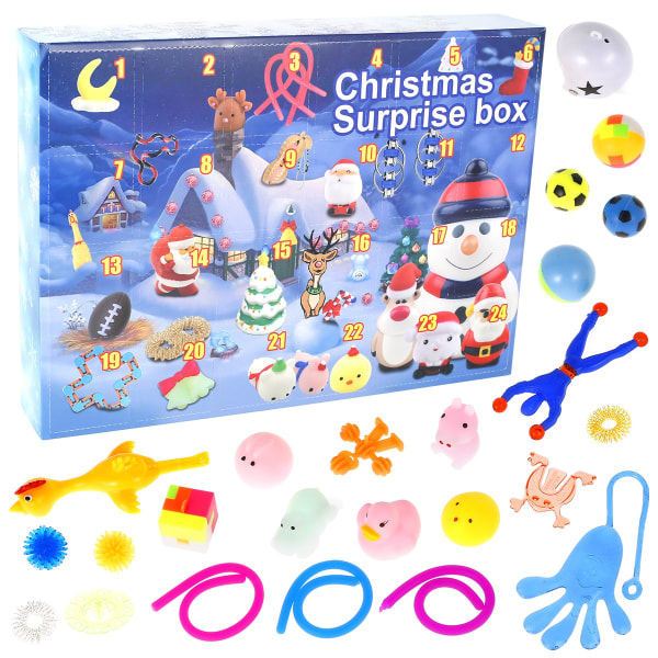 24 Days of Christmas Countdown Advent Calendar Blind Box Toy