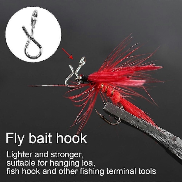 Flugfiskesnaps Rostfritt Stål Snabbt Byte, Snabb Enkel Flugkrok Snaps, Kombinationskrok Snaps-Perfekt