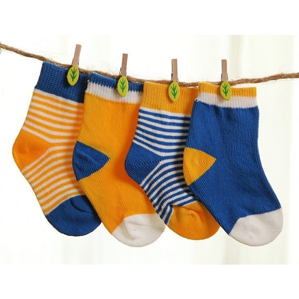 4 par babysokker, sokker til nyfødte, gutter og jenter - Perfet
