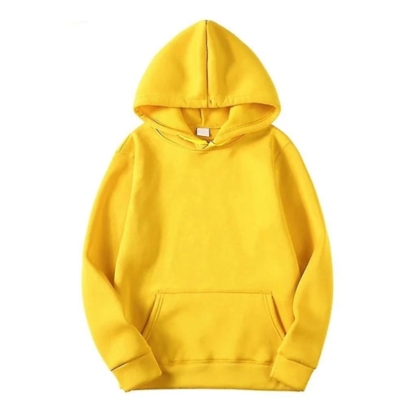 Hettegenser i bomull for kvinner - Perfekt Light yellow XXL