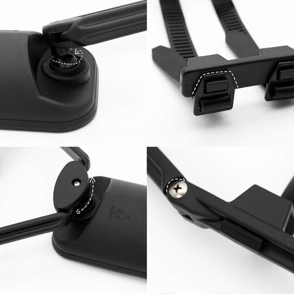 2 st 90° Roterande Konvexa Bilsläpspeglar Aerodynamiska Husvagnsbackspeglar Universal Blind Spot Kit-Perfet