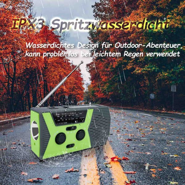 Radio Verdensmottaker Overlevelsesutstyr Solradio Sveiv Em-WELLNGS