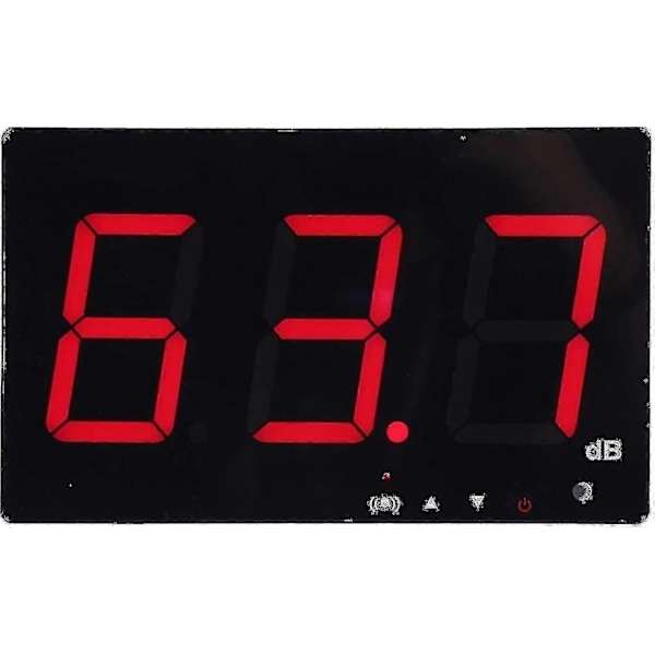 Bimirth Professionel Lydniveau Måler med Indstillelige Alarmtærskler Bærbar Digital LCD Decibelmåler 30~130 Db Decibel Støjmålingstester - Perfekt