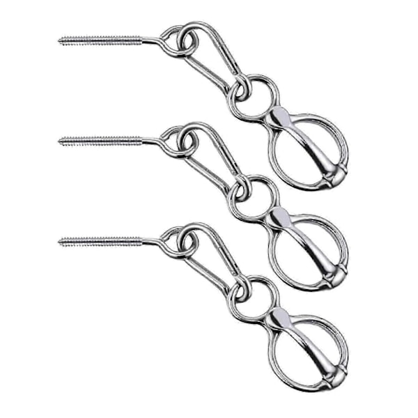 3 set Hästbindningsringar Hästutrustning Snäppspänne Säkerhet Hästtillbehör-Bra-Perfekt