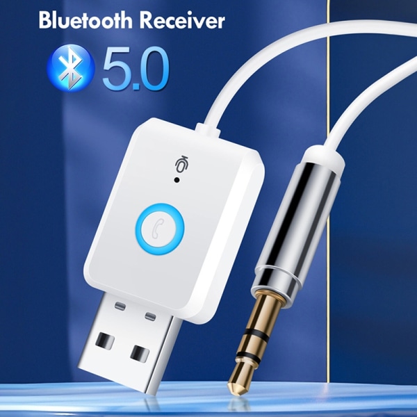 Bluetooth Aux Adapter Dongle USB til 3,5 mm stikkontakt Bil o Aux - Perfet