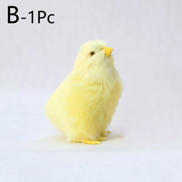 1PC docka figurer Trädgårdsprydnad plyschleksaker konstgjord kyckling - Perfet