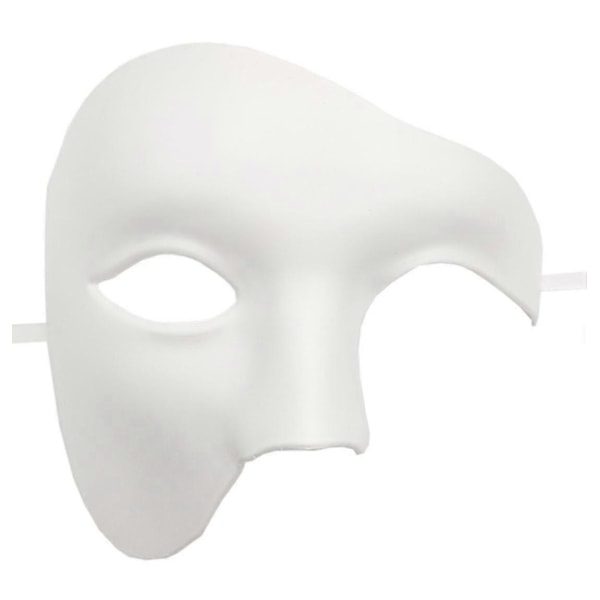 Mask för män Phantom Of The Opera Halvmask Maskeradmask-Perfet White