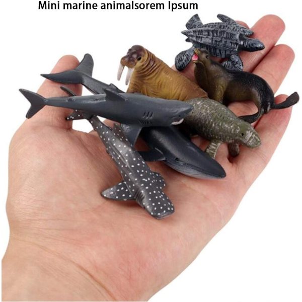 Pienet merieläinleluhahmot, 12 minipulmalelua - Perfet