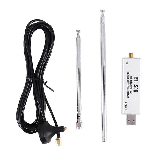RTL SDR Mottaker V3 RTL2832U 0.1MHz-1.7GHz TCXO SMA Mottaker med Antenne-Perfekt
