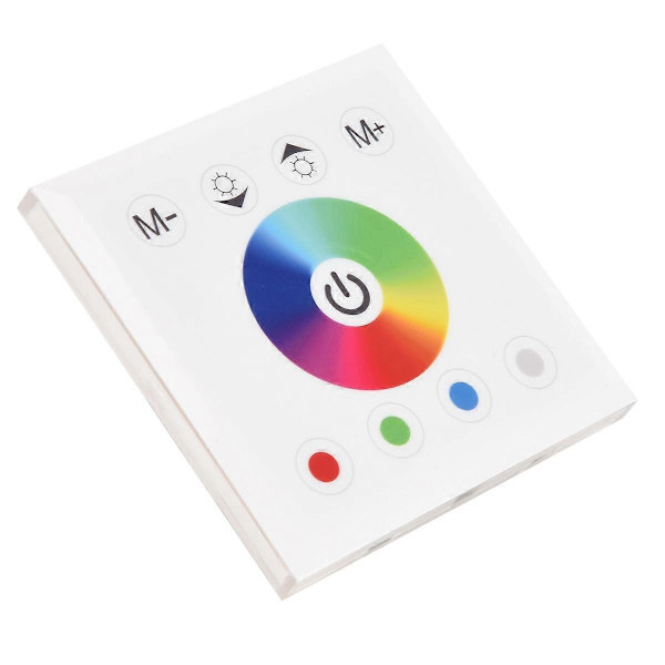 DC12V-24V RGB / RGBW Vægmonteret touch Panel Controller Glaspanel Dæmper Switch Controller Kompatibel med LE-Perfet White