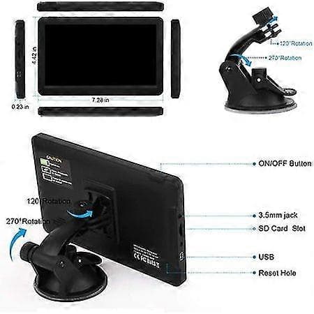 GPS Navigation til bil, Livstids kortopdatering Bilnavigator, GPS Navigation System Stemmeudsendelse Navigation, Gratis Nordamerika Kort-Perfet