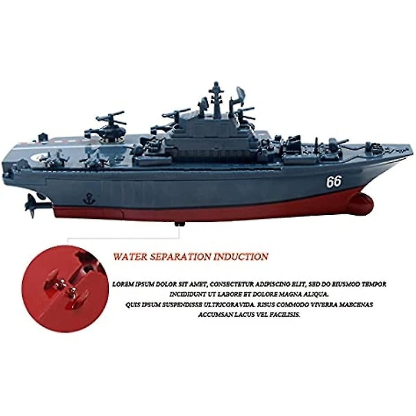 Aoopoo Remote Control Warship Navy Battleship Rc Aircraft Carrier Military Ship Boat Model Speedboat Water Lelut (lentokone - Perfet Aircraft Carrier - Silver