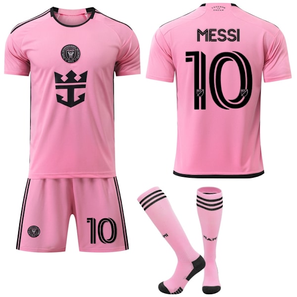 2024-2025 Inter Milan Miami Fotballklubb Fotballdrakt for Barn Nr. 10 Messi- Perfet XS