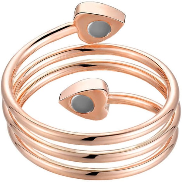 magnetisk ring i 99,9 % ren koppar, ormformad magnetring för damer - Perfet