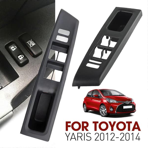 Fönsteromkopplare Vänster Dörr Förarsida Bezel Trim Panel Cover för Toyota Yaris 2012-20-Perfet