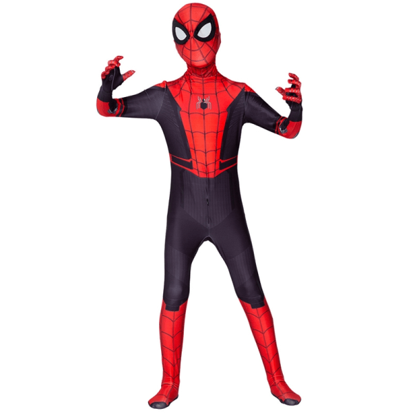 Spiderman kostume til børn Halloween Rollespil Cosplay Jumpsuits - Perfet red 130cm