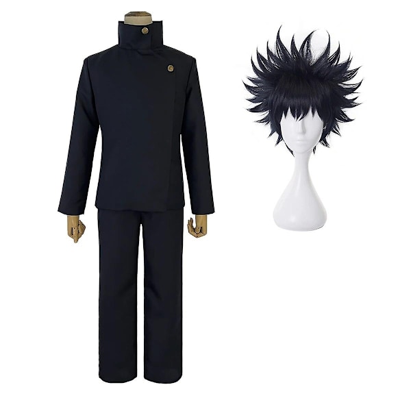 Holoun Jujutsu Kaisen Anime Suguru Geto Satoru Gojo Itadori Yuji Nanami Kento Inumaki Toge Yuta Okkotsu Cosplay Kostym Peruk Xxs-2xl-Perfekt Megumi Costume Wig XS