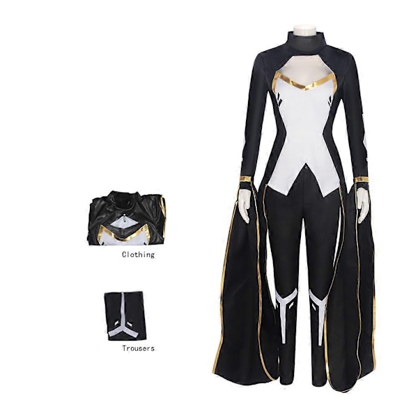 2024 Film X-Force Storm Cosplay Oöverträffad Svart Uniform Kostym Kvinnor Jul Halloween Hög Kvalitet Set-Perfekt L