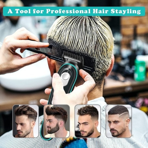 Hårklipper til mænd, genopladelig hårtrimmer Trådløs elektrisk hårklipper - Perfet