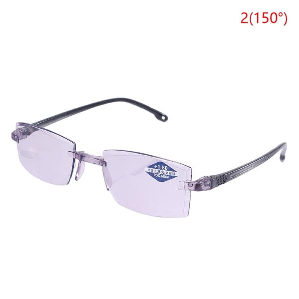 båglösa läsglasögon Anti Blue Light Bifocal Långt Nära - Perfet 2(150°)