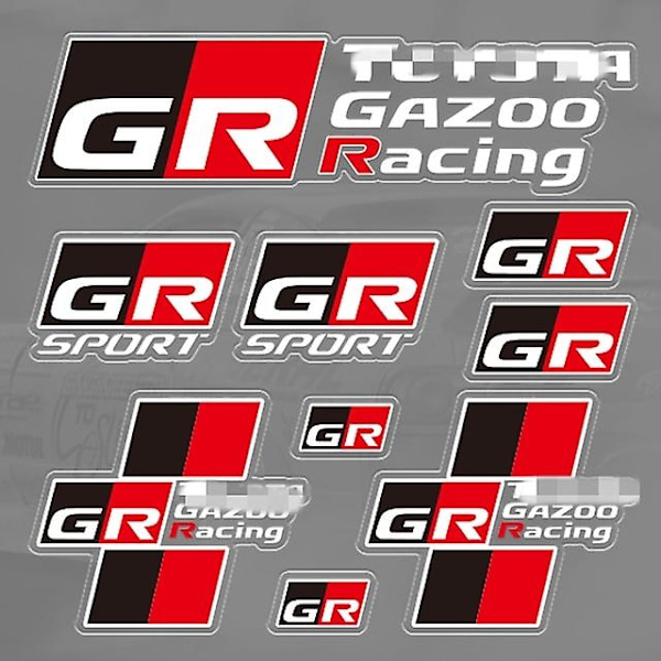 Bilstrikk Gazoo Racing Gr Logo Emblem Auto Klistremerker - Klistremerker for bilinteriør - Perfekt GR-5