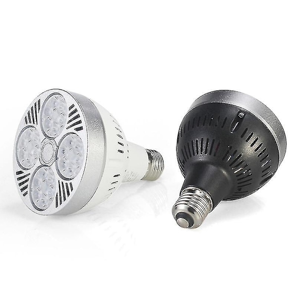 E27 35w P30 Par30 LED-lampa Super Ljus Spotlight för Hem Studio Jikaix-Perfet Black Case Natural Light