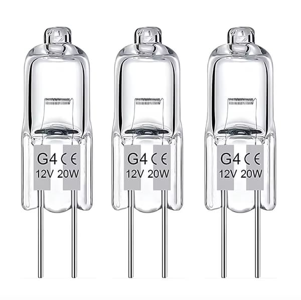 G4 halogenpærer/glødepærer - varmhvitt lys - halogen 20W (10-pack)
