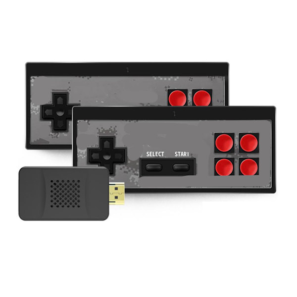 Y2SHD PLUS videospilkonsollen har 1700 klassiske spil og en mini retro trådløs controller
