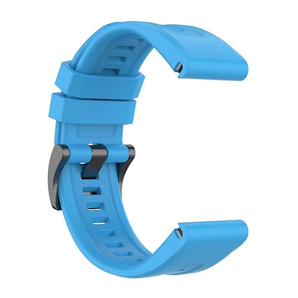 Silikonarmbånd 26mm for Garmin Fenix 7x/6x/5x Klokkerem - Perfekt Blue